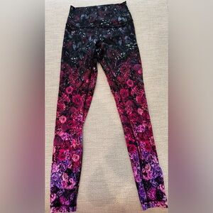 lululemon athletica Leggings in Pink and Black Floral